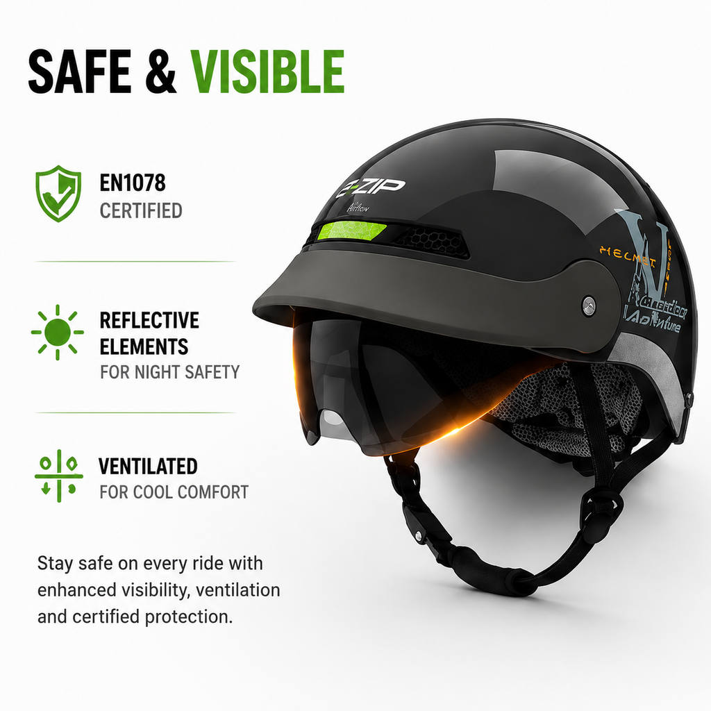 eBike Helmets for Men Women  Electric Vehicles Summer Helmets Sun Protection Adjustable Head Circumference casco moto